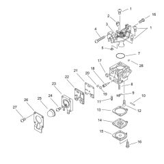 Carburettor for ECHO HC-331ES