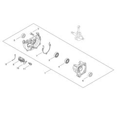 Crankcase for ECHO HCA-265ES-HD