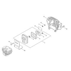 Muffler for ECHO HCA-265ES-HD
