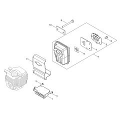 Muffler for ECHO Hedgetrimmer