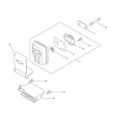 Muffler for ECHO HCAS-235ES-LW