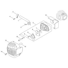 Muffler for ECHO HCR-165ES