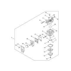 Carburettor for ECHO HCR-171ES