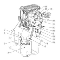 Exhaust System for Hamm HD10 - 12