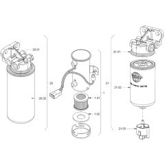 Fuel Filter Assembly for Hamm