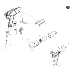 Makita HG5012 Heat Gun Assembly