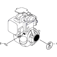 Label Assembly for Honda HHB25E