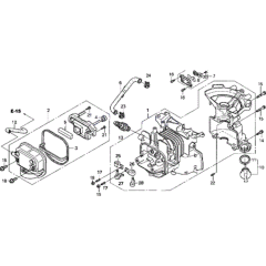 Crankcase Set for Honda HHH25S75E