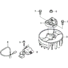 Flywheel Ignition for Honda HHH25S75E