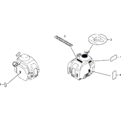 Decal Assembly for Honda HHH25S75E