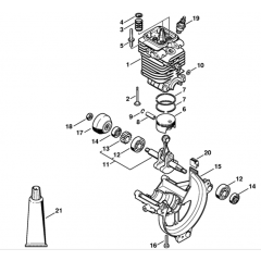 Cylinder, Engine Pan Assembly