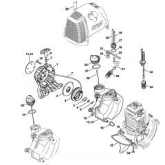 Rewind Starter & Fuel Tank