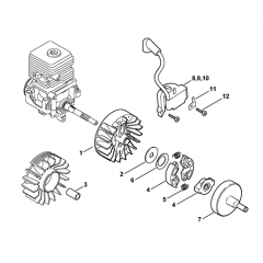 Ignition & Clutch for Stihl HL45