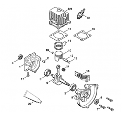 Crankcase, Cylinder Assembly
