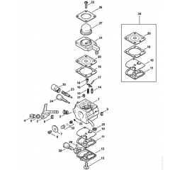 Carburetor for Stihl HL75