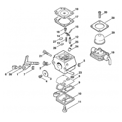 Carburetor C1Q-S56 for Stihl HL75
