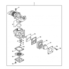 Carburetor for Stihl HL92C