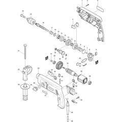 Makita HP2040 Drill Assembly