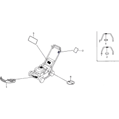 Label Assembly for Honda HRB425-CQX