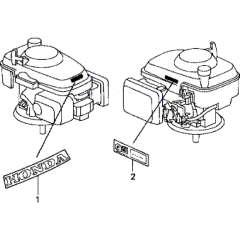 Label Assembly for Honda HRB425-CQX
