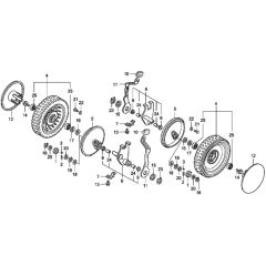 Rear Wheel for Honda HRD535