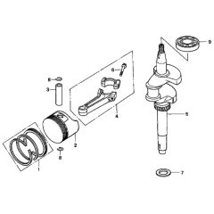 Piston/Crankshaft for Honda HRD535