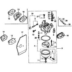 Carburetor for Honda HRD535