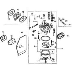 Carburetor for Honda HRD535