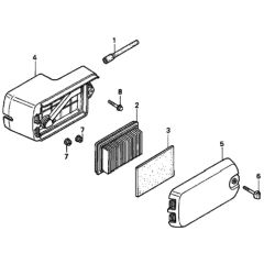 Air Cleaner for Honda HRD535