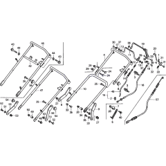 Handles Assembly for Honda HRD535