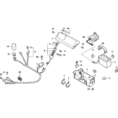 Ignition Switch & Battery Assembly