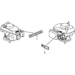Label for Honda HRD536C