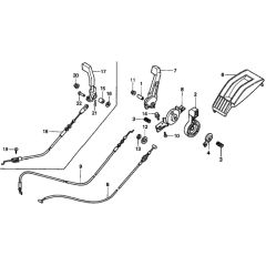 Throttle Lever for Honda HRD536C