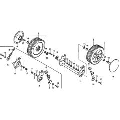 Front Wheel for Honda HRD536C