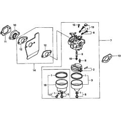 Carburetor for Honda HRD536C