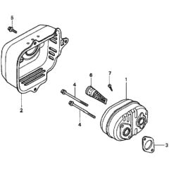 Muffler for Honda HRD536C