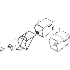 Grass Bag/Tool for Honda HRD536C3