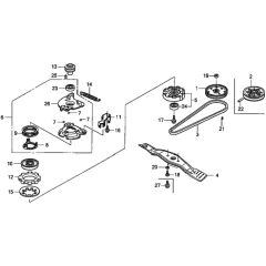Rotary Blade for Honda HRD536C3