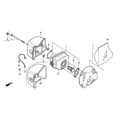 Muffler Assembly for Honda Mower