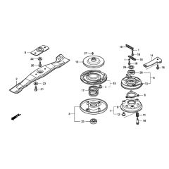 Blade Assembly for Honda Mower