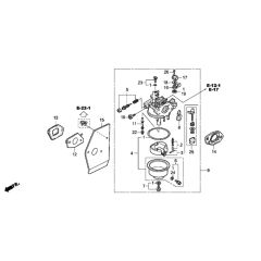 Carburettor Assembly for Honda Mower
