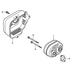 Muffler for Honda HRG415C1