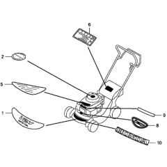 Label for Honda HRG415C3