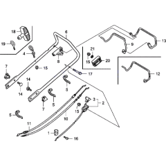 Handle Pipe Assembly for Honda HRG415