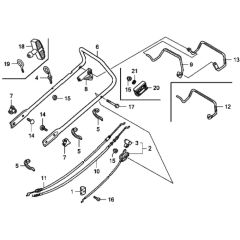 Handle Pipe for Honda HRG465C1