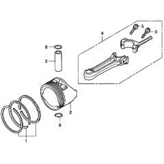Piston/Connecting Rod for Honda