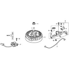 Flywheel & Ignition Coil for Honda