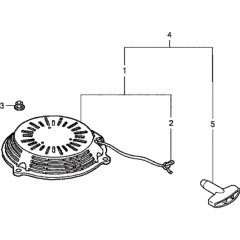 Recoil Starter for Honda HRG536-SD