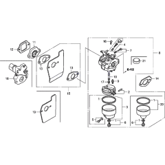 Carburetor Assembly for Honda HRG536