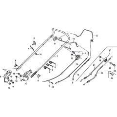 Handle & Cables for Honda HRG536-SD